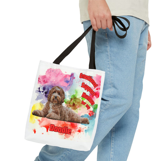 Emotional Support Human for my Doodle Dog Totebag