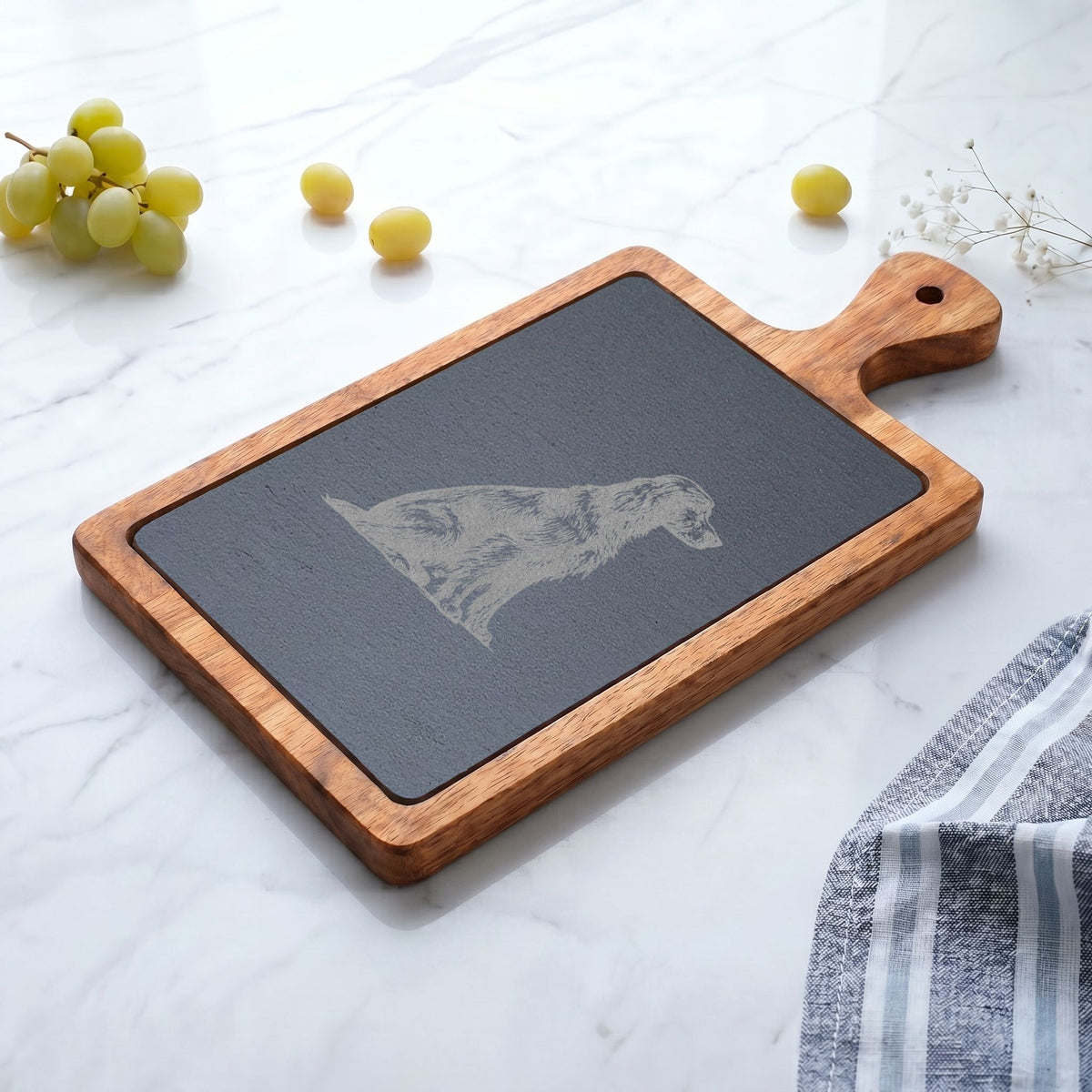 Irish Setter Engraved Charcuterie Board, Dog Lover Cheese Board & Serving Platter