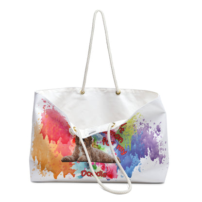 Emotional Support Human for my Doodle Dog Weekender Bag