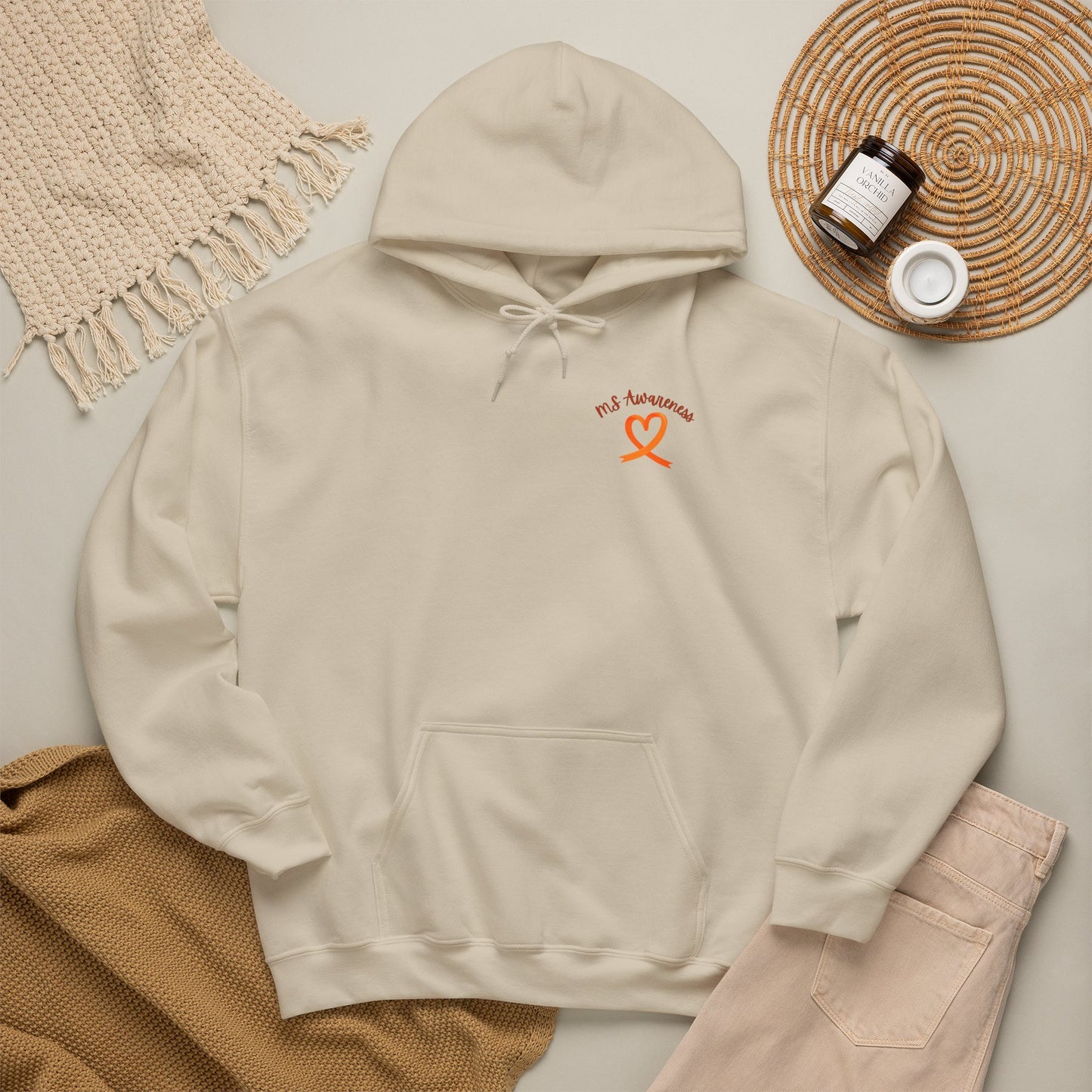 Labrador Retriever "Here to Support You" MS Awareness Hoodie