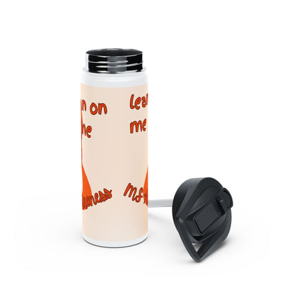 MS Awareness German shepherd "Lean on me" Stainless Steel Water Bottle