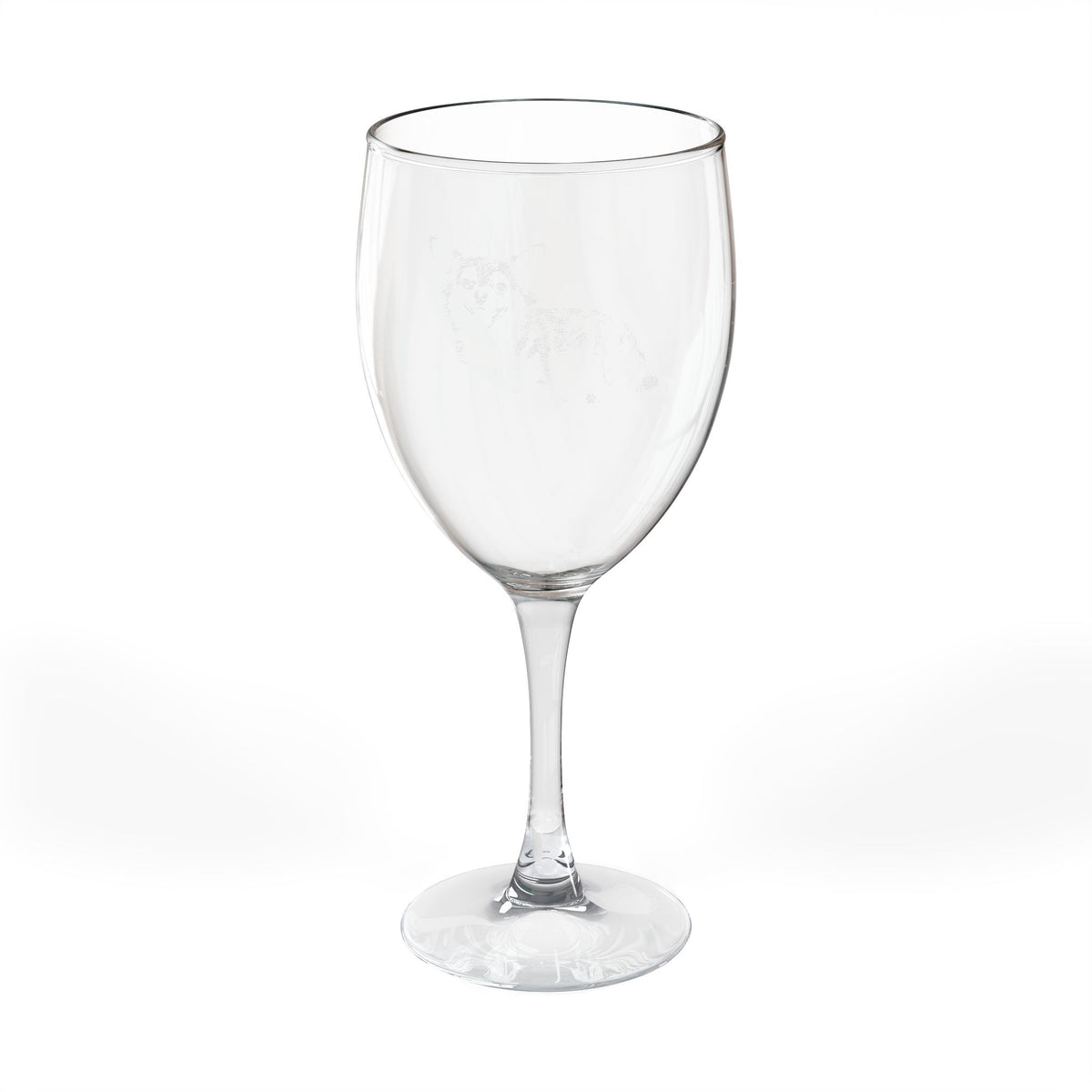 Chihuahua Engraved Wine Glass