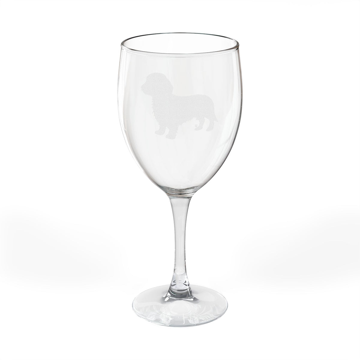 Dachshund Wire Hair Engraved Wine Glass