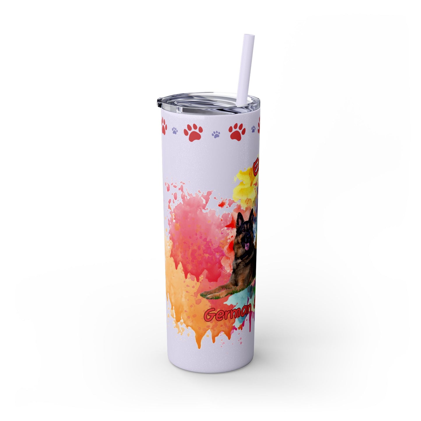 Emotional Support Human for my German Shepherd Skinny Tumbler