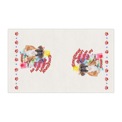 Emotional Support Human for my Boxer Tea Towel