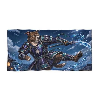 Scorpio Pitbull Warrior Beach Towel