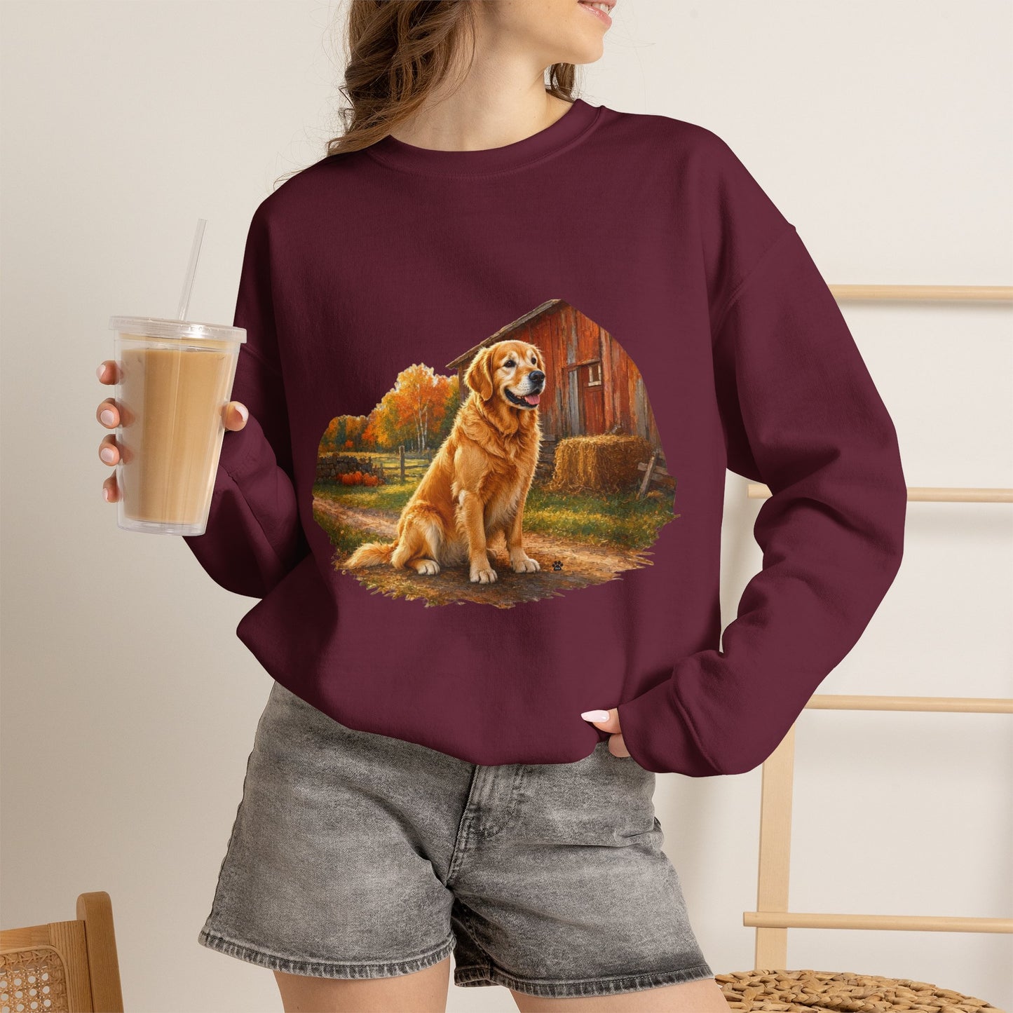 Golden Retriever Sweater Weather Sweatshirt