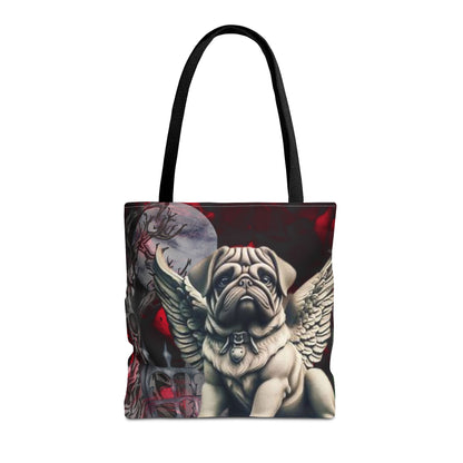 Pug Angelic Gargoyle Protector Tote Bag