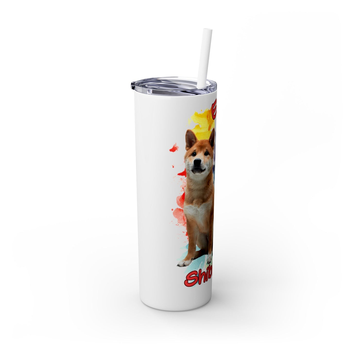 Emotional Support Human for my Shiba Inu Skinny Tumbler