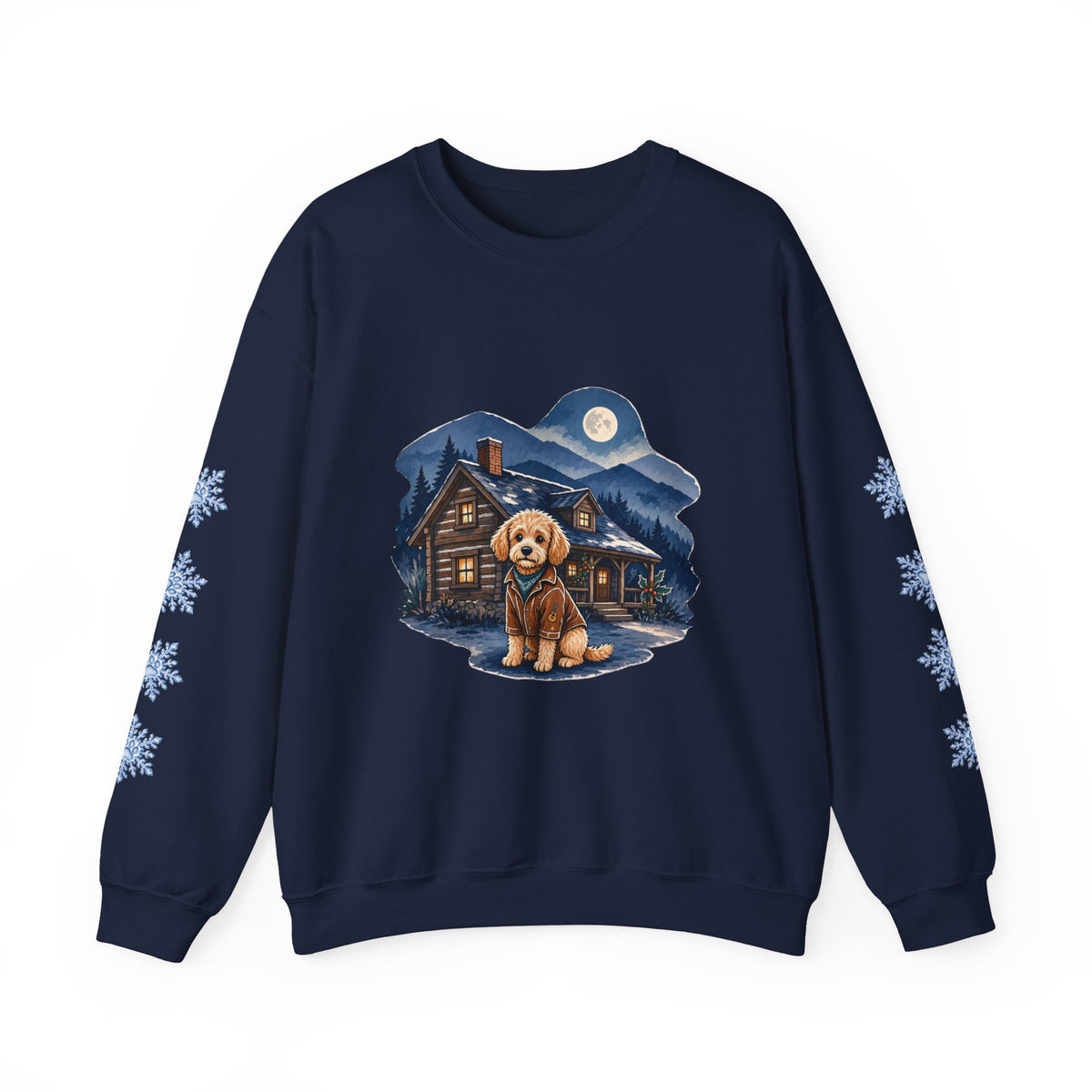 Doodle Dog Smoky Mountain Christmas Sweatshirt
