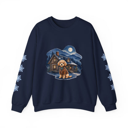 Doodle Dog Smoky Mountain Christmas Sweatshirt