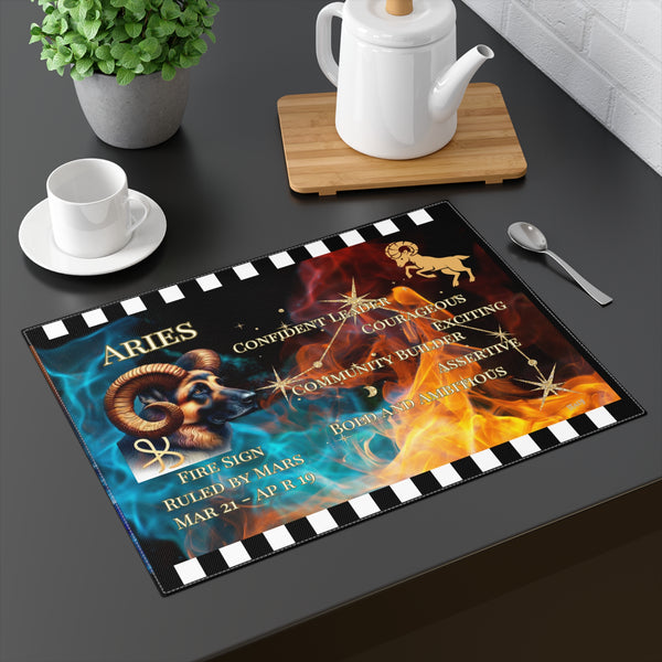 Aries as German Shepherd Placemat, Aries Mar 21 - Apr 19