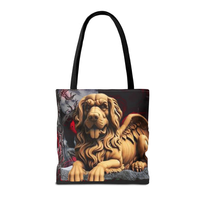 Golden Retriever Angelic Gargoyle Protector Tote Bag