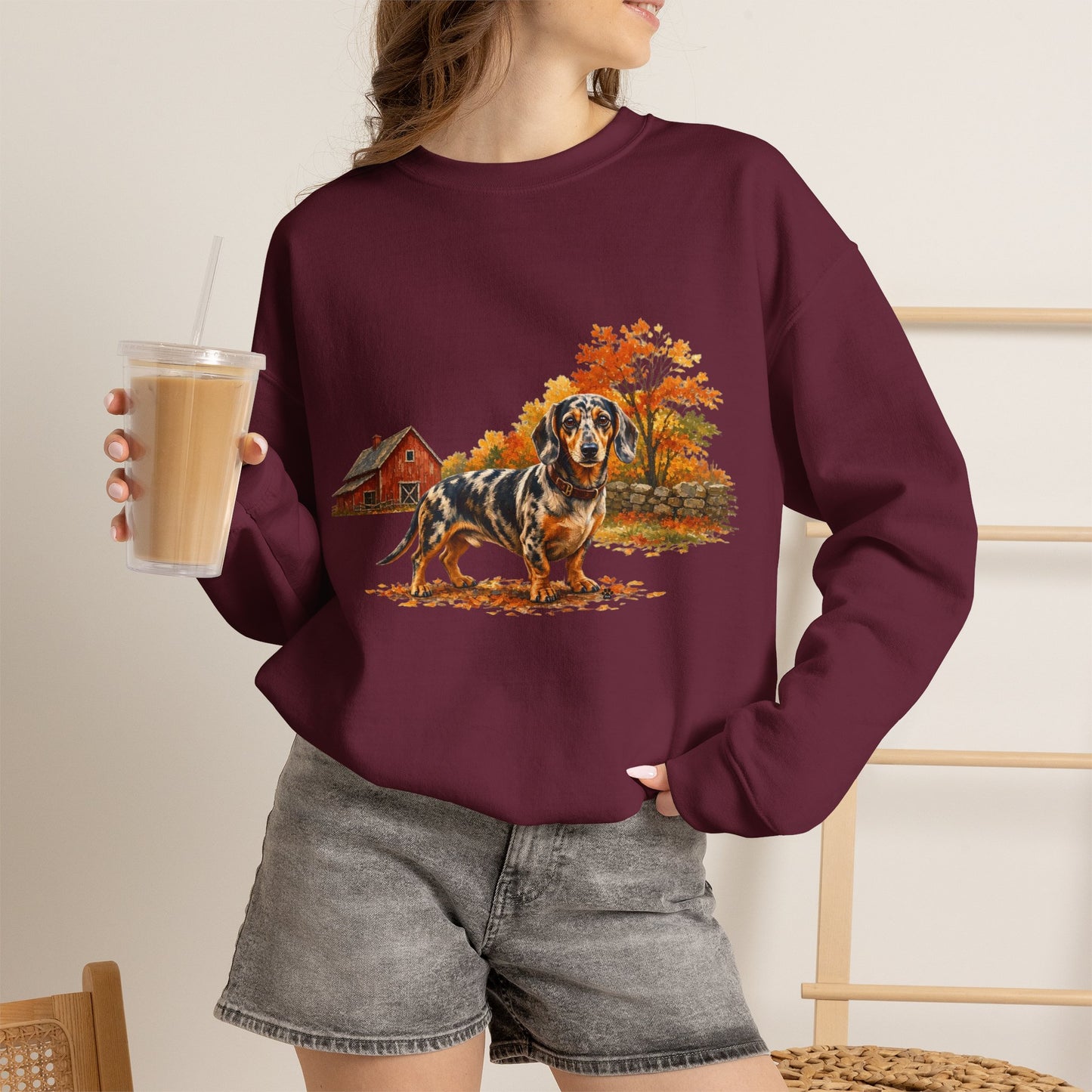 Dapple Dachshund Sweater Weather Sweatshirt