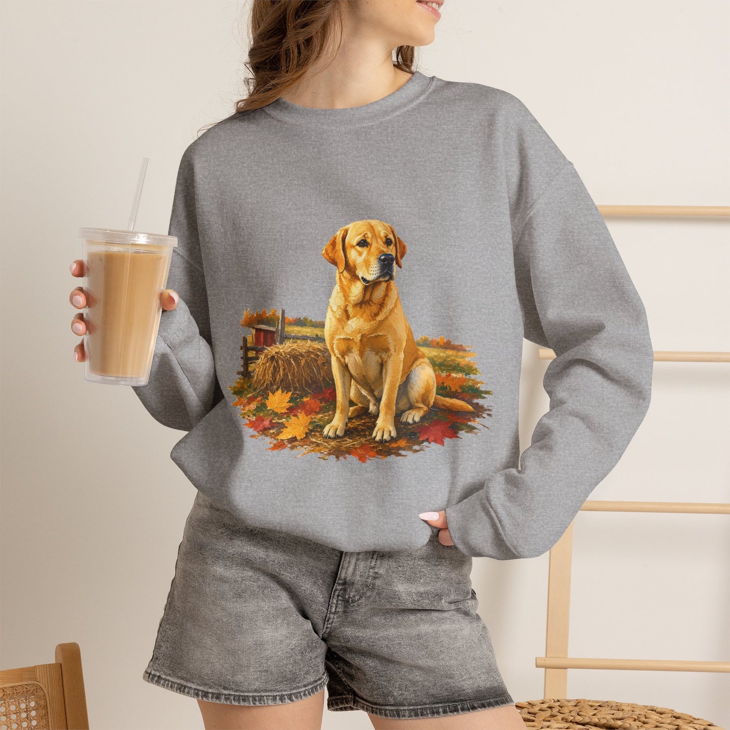 Golden Labrador Retriever Sweater Weather Sweatshirt