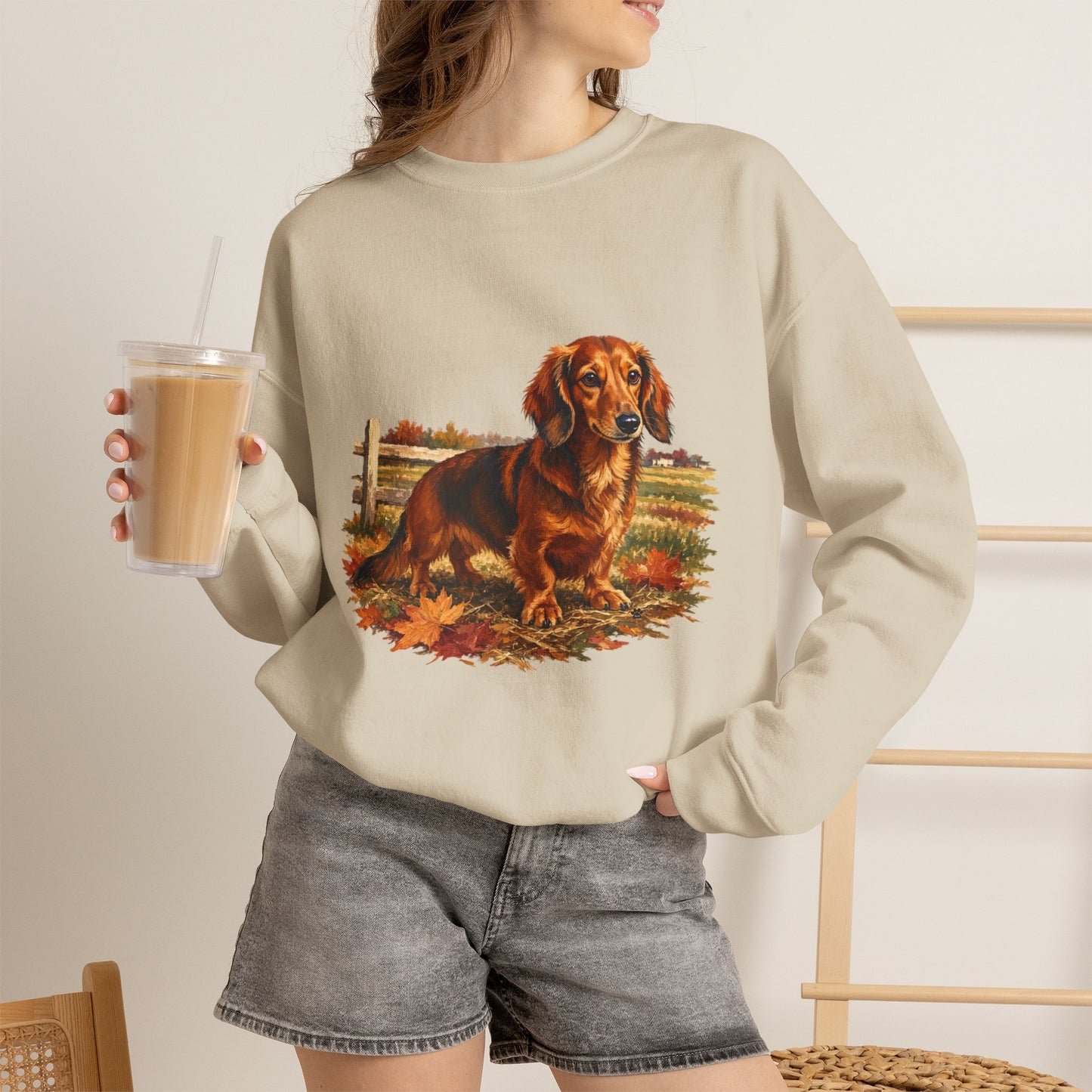 Long Hair Dachshund Sweater Weather Sweatshirt