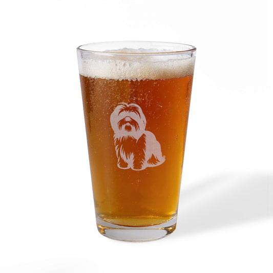 Shih Tzu Engraved Pint Glass