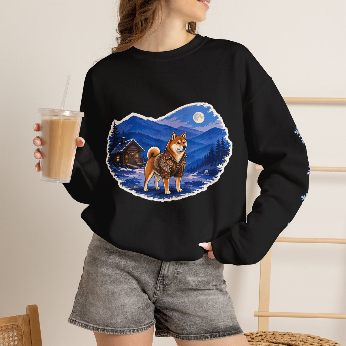 Shiba Inu Smoky Mountain Christmas Sweatshirt