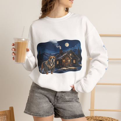 American Bulldog Smoky Mountain Christmas Sweatshirt