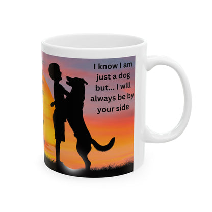 Hug a Dog Day  Ceramic Mug, 11oz