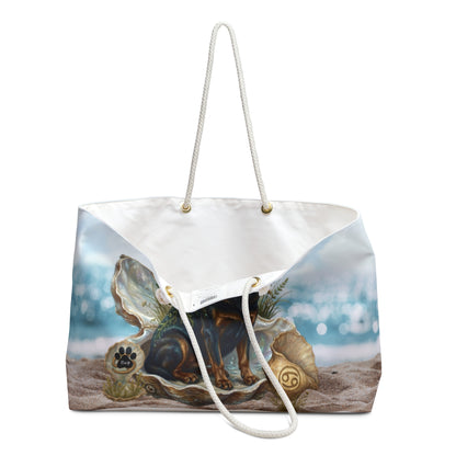 Cancer Zodiac Rottweiler Elements Text-Free Premium Weekender Bag