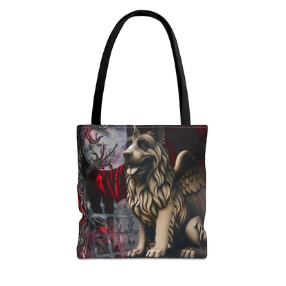 German Shepherd Gargoyle Tote Bag