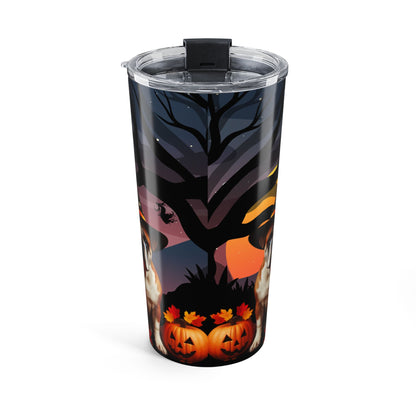 Halloween Witch American Bulldog Tumbler