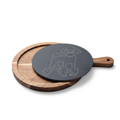 Standard Poodle Engraved Charcuterie Board, Dog Lover Cheese Board & Serving Platter