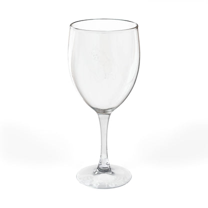 Pomeranian Engraved Wine Glass