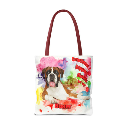 Emotional Support Human for my Boxer tote bag