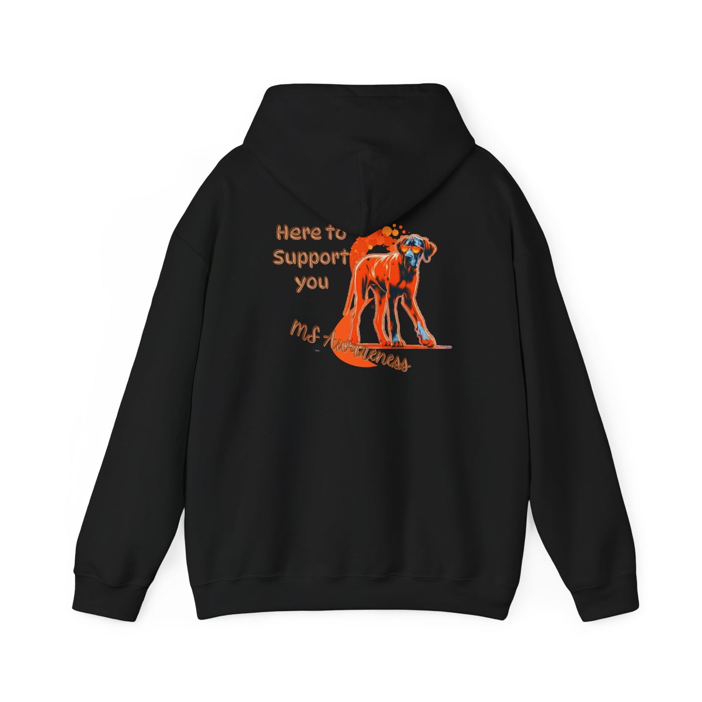 Great Dane "Here to Support You" MS Awareness Hoodie