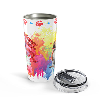 Emotional Support Human for my Beagle Stainless Steel Coffee Tumbler