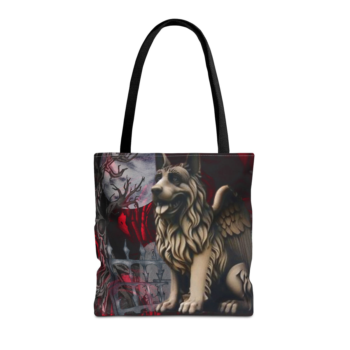 German Shepherd Gargoyle Tote Bag