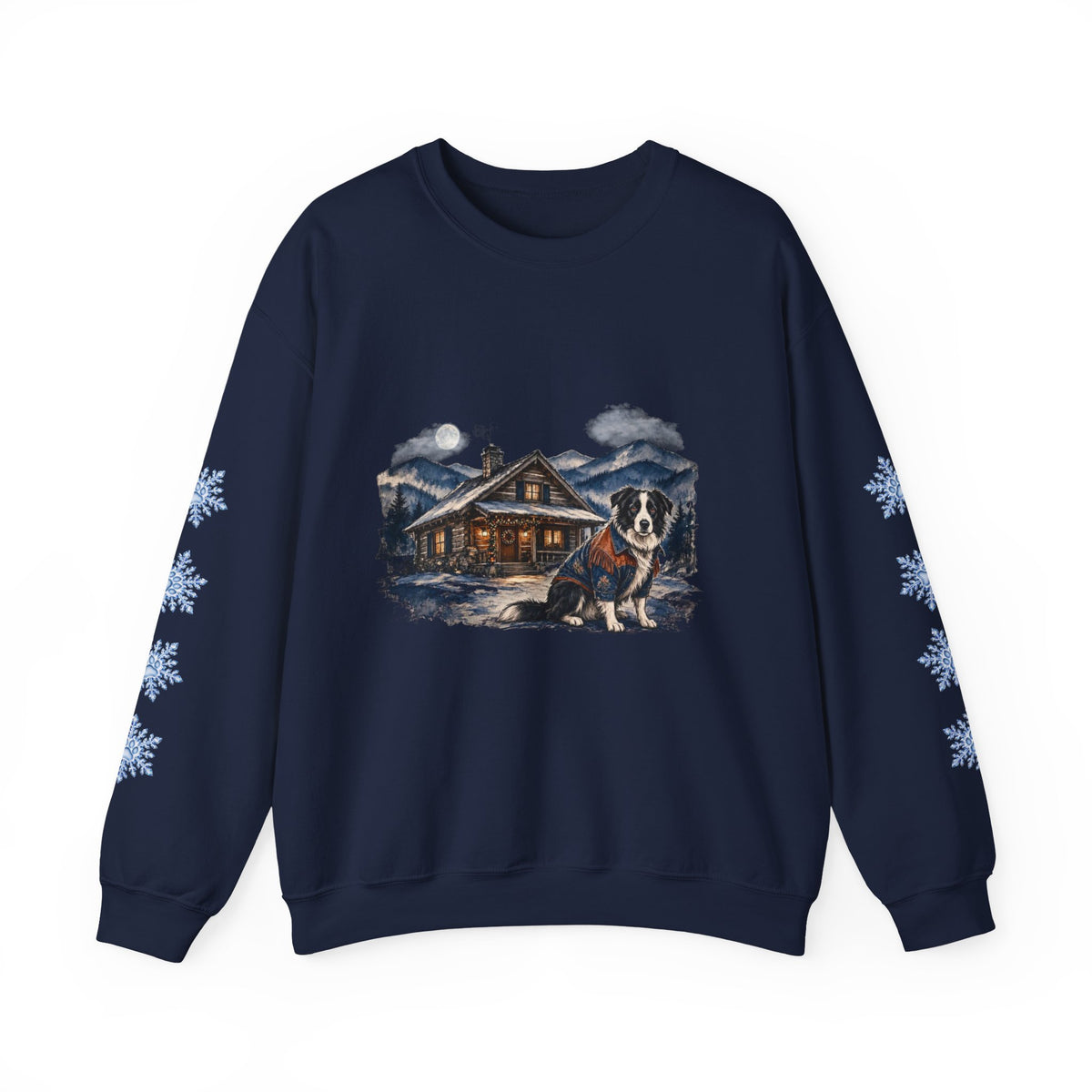 Border Collie Smoky Mountain Christmas Sweatshirt