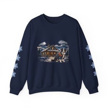 Border Collie Smoky Mountain Christmas Sweatshirt