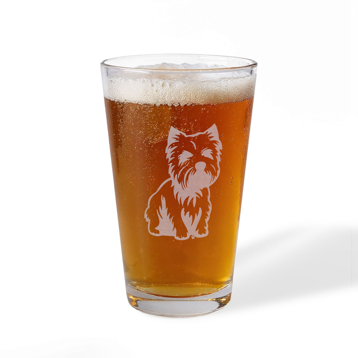 West Highland Terrier Engraved Pint Glass