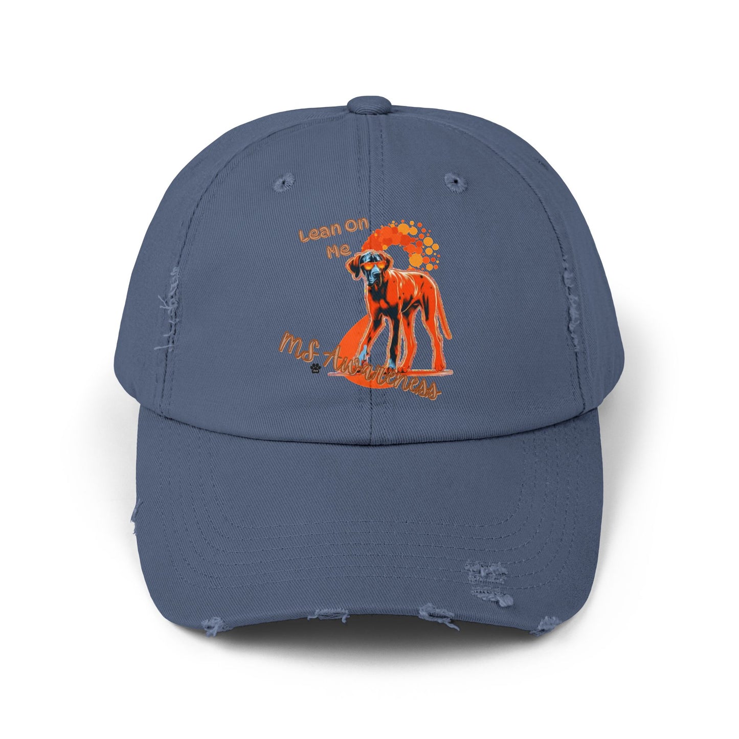 Great Dane "Lean on Me" MS Awareness Distressed Cap