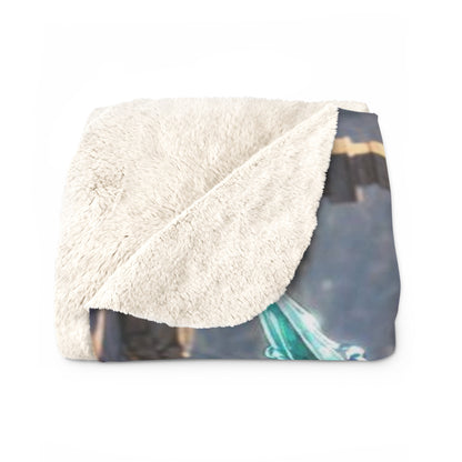 Pisces Saint Bernard Warrior Sherpa Blanket