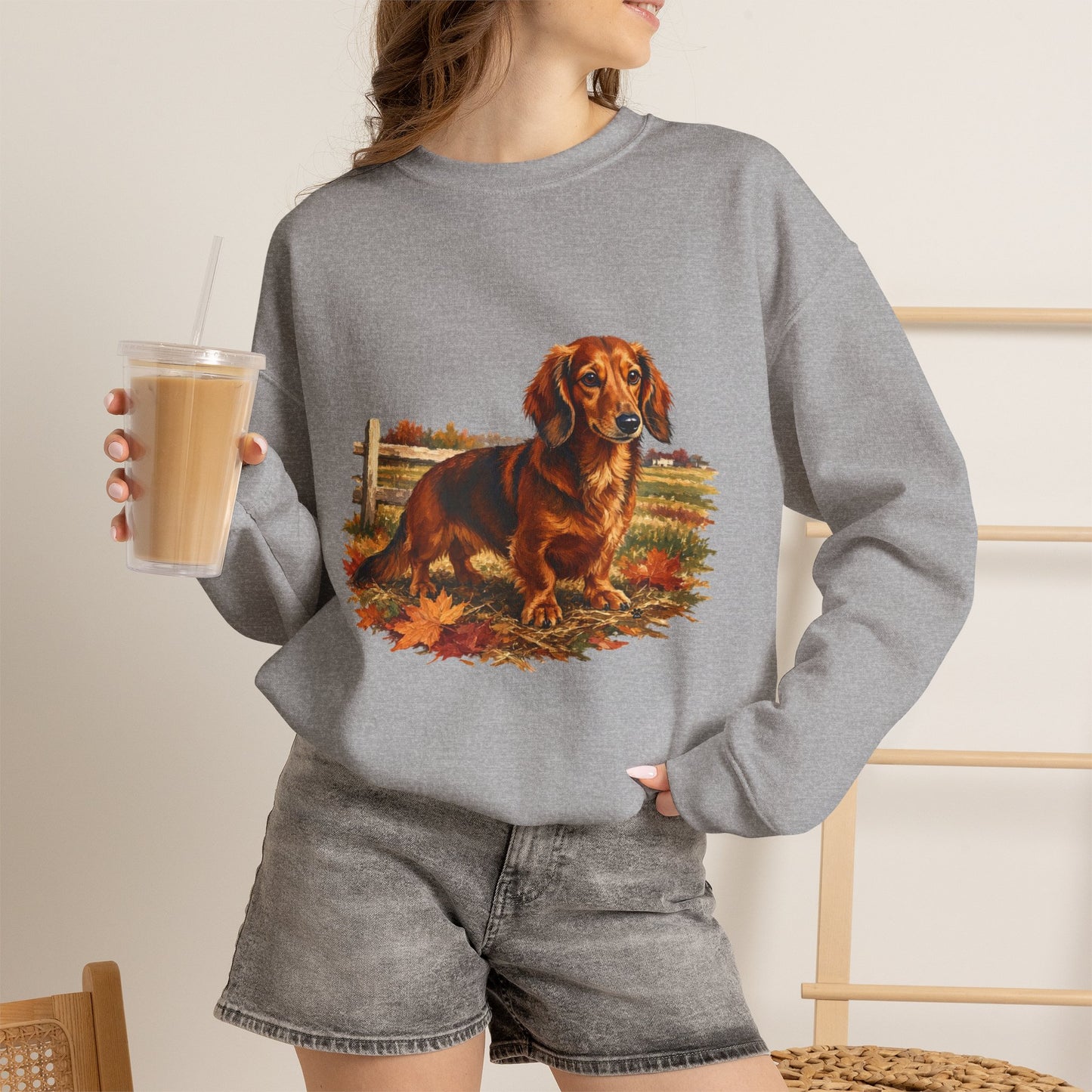 Long Hair Dachshund Sweater Weather Sweatshirt