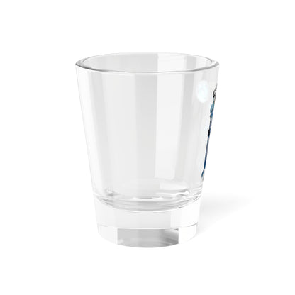 Cancer Zodiac Rottweiler Shot Glass – Mythic Neptune Knight Abyssal Dog Art Barware
