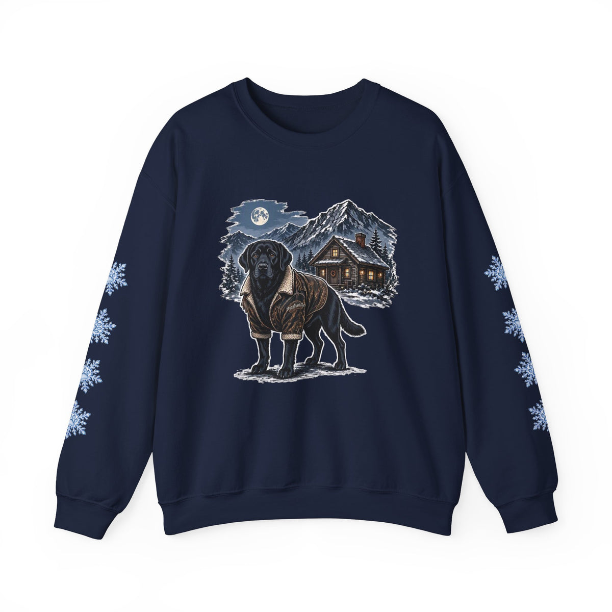 Black Lab Smoky Mountain Christmas Sweatshirt