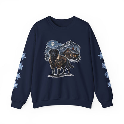 Black Lab Smoky Mountain Christmas Sweatshirt