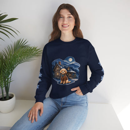 Doodle Dog Smoky Mountain Christmas Sweatshirt