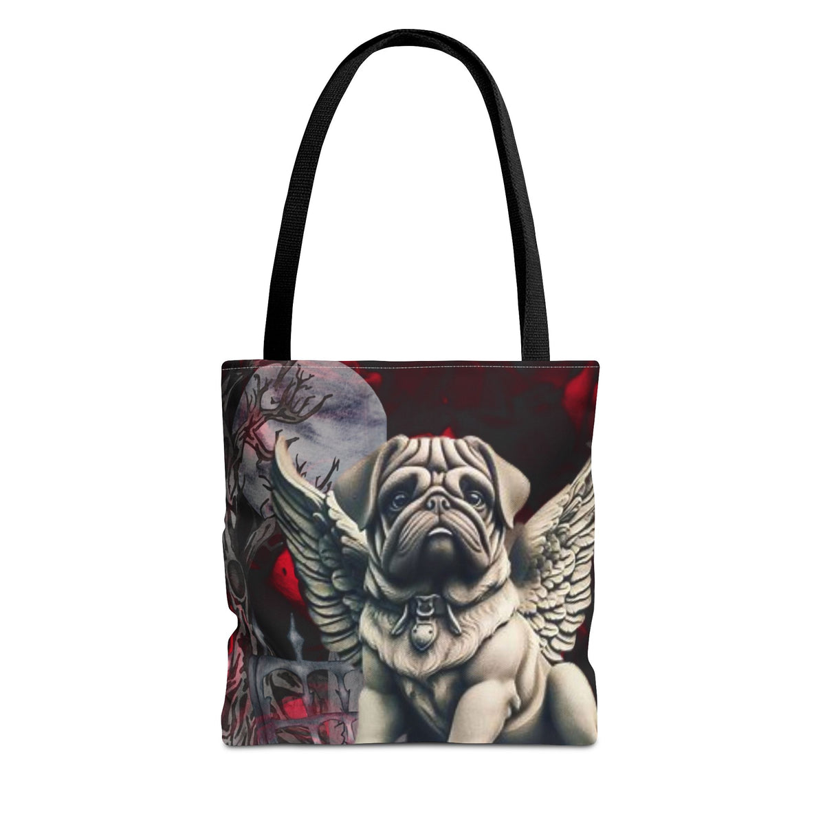 Pug Angelic Gargoyle Protector Tote Bag