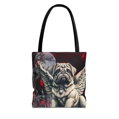 Pug Angelic Gargoyle Protector Tote Bag