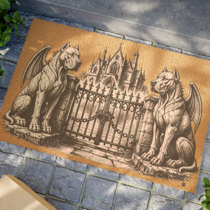 Great Dane Gargoyle Angel Gothic Protector Welcome Mat