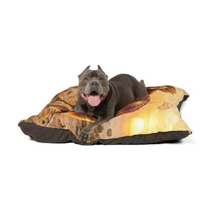 Leo Elements Collection Golden Retriever Pet Bed – Cozy Zodiac Dog Cushion