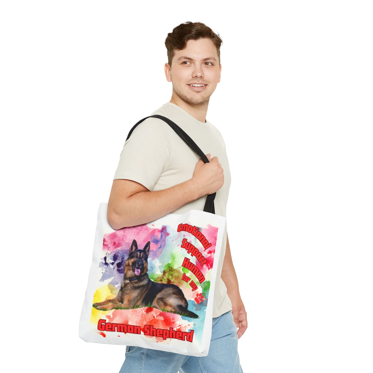 Emotional Support Human for my German Shepherd Totebag