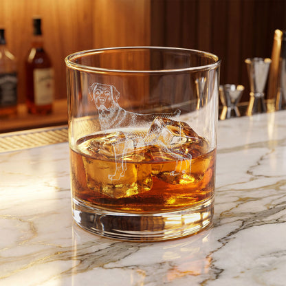 Rottweiler Engraved Whiskey Glass