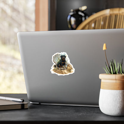 Cancer Zodiac Rottweiler Elements Die-Cut Vinyl Sticker